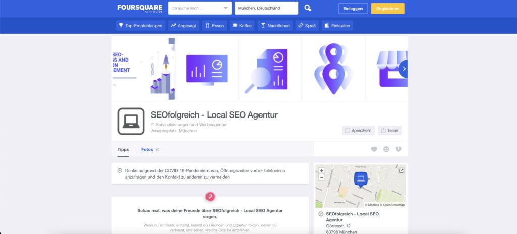 foursquare Eintrag